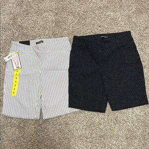 Stylish Women's Striped and Polka Dot Shorts Set